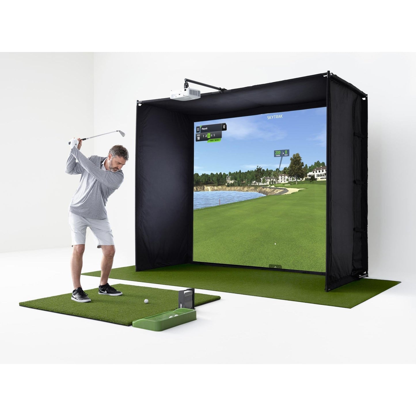 SkyTrak Course Play Golf Simulator Play Package With Access to 31 World-Class Golf Courses