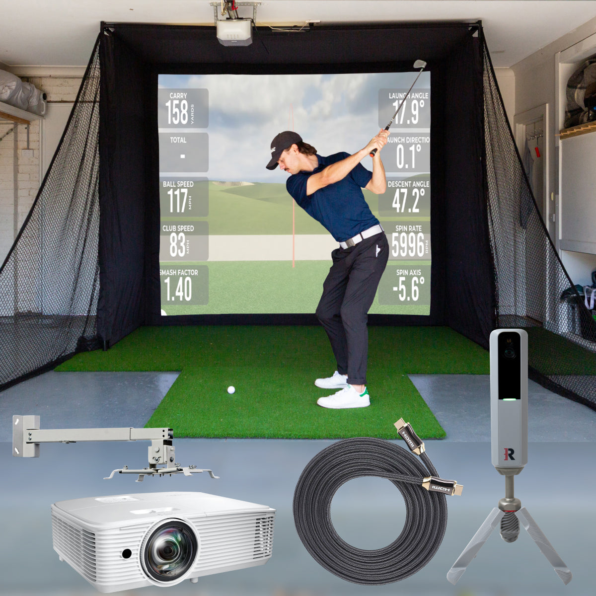 Rapsodo MLM2 Pro Ultimate Golf Performance Bundle - 24/7 Home Golf Simulator