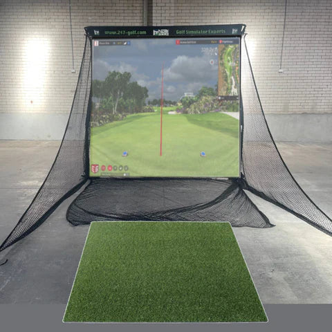 Golf Return Simulator Kit - At-Home Practice & Play Bundle - 24/7 Golf